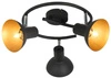 Lampa sufitowa DISO spirala 98-63434 czarny/złoty 3xE27