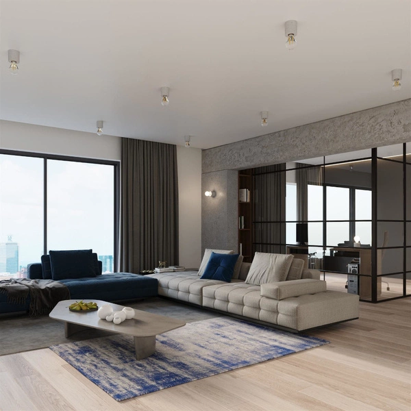 Plafon SALGADO, SL.0678, szara, 1x60W E27