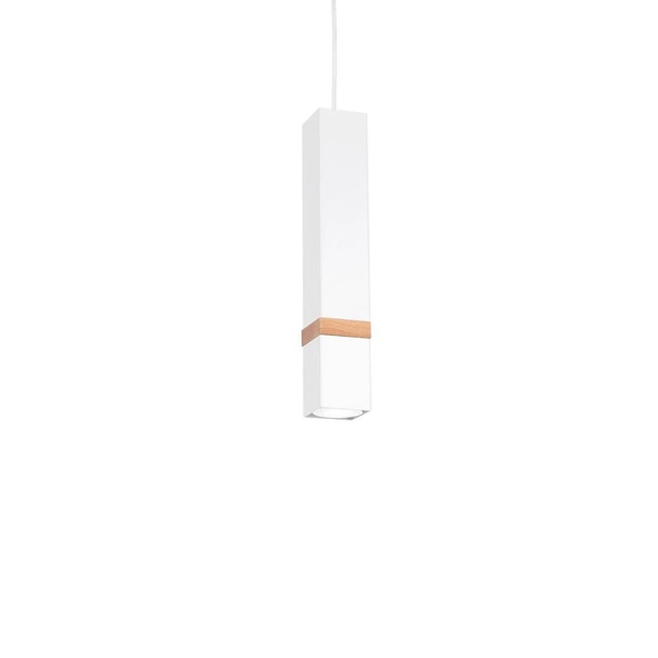 Lampa wisząca nowoczesna VIDAR I biały szer. 8cm