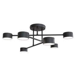 Lampa sufitowa Emibig HALO 6 Czarny 1355/6