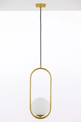 Nowoczesna Lampa wisząca IGON wys. 125cm 1xE14 11W IP20 | Złoty