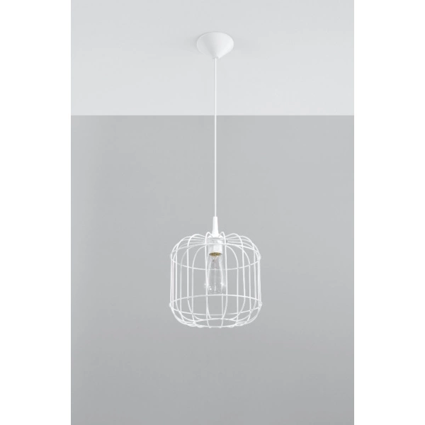 Industrialna lampa wisząca CELTA SL.0295 Biała 1xE27