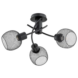 Lampa sufitowa ALFA WATSA CZARNA 3xE27 50cm | 25793