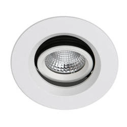 Oprawa wpuszczana Torres Deep Adjust 8,2cm 9W LED ciepła biel 3000K | biały