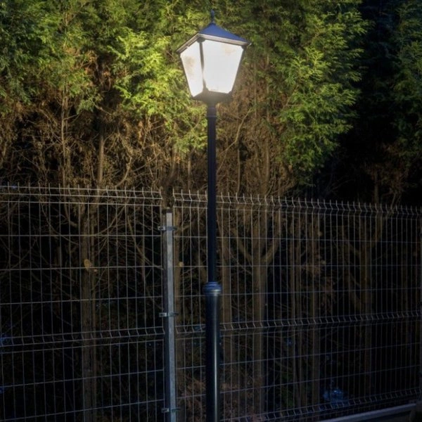 Lampa masztowa zewnętrzna 200-300cm Retro Kwadratowe OGMWN 1 BD KW | czarny