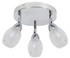 Lampa sufitowa RICO 3x6W LED SMD, główka okrągła 1E z przegubem KD SYSTEM, chrom/transparentny, 3000K, 98-67692