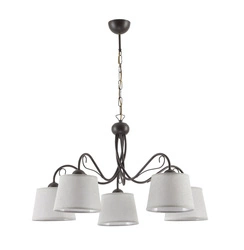 Klasyczny Żyrandol KAMELIA wys. 80cm 5xE27 15W IP20 | Venge