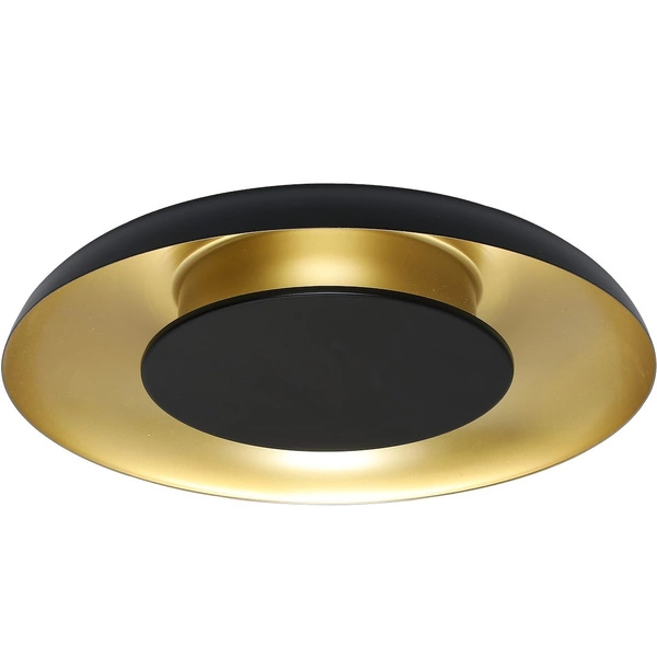 Lampa sufitowa Piattino Czarny Złoty 30W LED 3000K-4000k-6000K