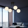 Lampa sufitowa Emibig BOSTON 4 Czarny/OPAL 1109/4