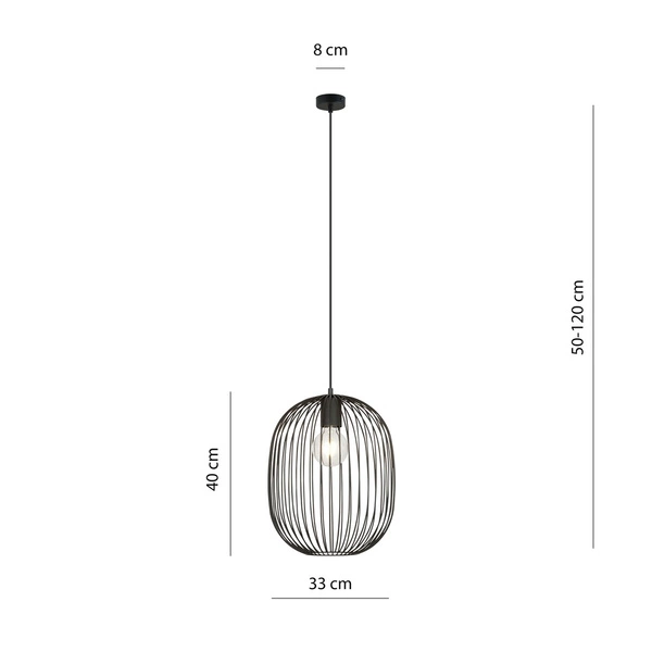 Lampa wisząca Emibig ONYX 1 BL 1304/1