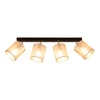 Lampa Sufitowa Nevoa 4xE27 Max.25W Czarny Metal/Chromowany Metal/Srebrny Klosz Tkaniny 56794404