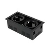 Oprawa wpuszczana downlight CROSTI TRAVO DUE czarny szer. 32x17cm
