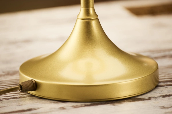 Klasyczna Lampa biurkowa KASZMIR wys. 54cm 1xE27 15W IP20 | złoty połysk