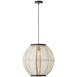 Lampa wisząca Brilliant Tanah 1x42W E27 Czarny Metal/Tekstylia/Drewno