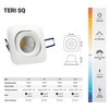 Oprawa wpuszczana oczko TERI SQ 10W neutralna 4000K czarny szer. 8,2cm