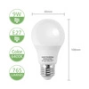 Żarówka LED E27 9W zimna 6400K A60