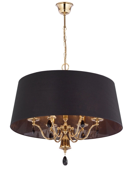 Klasyczny Żyrandol EGIDA wys. 80cm 6xE27 15W IP20 | Złoty