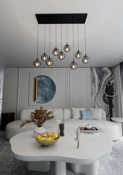 Lampa wisząca Emibig COSMO 9 BL GRAFIT 712/9