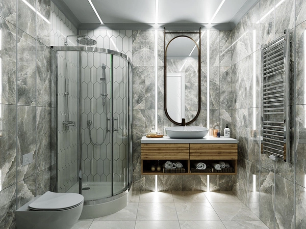 Profil LED P17-2 pod płytki 100cm szer. 16mm | do osłonek C1 C4 | srebrny