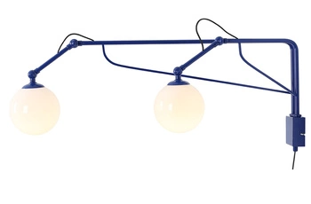 Aldex KINKIET SOHO GLASS 2 COBALT 1105D25