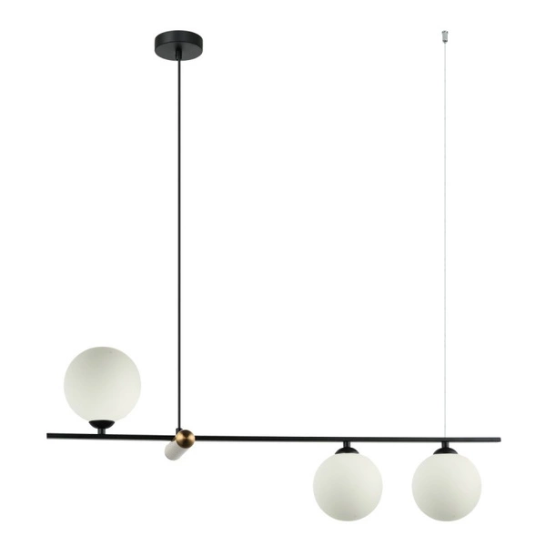 Lampa wisząca BARLETTA dł. 80cm 3xG9 | czarny