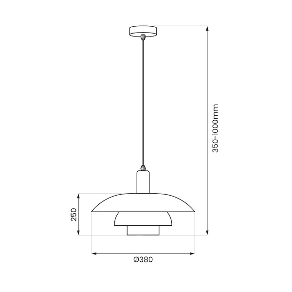 Lampa wisząca FERRO Cashmere 1xE27