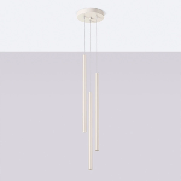 Lampa wisząca PASTELO 3P beżowa