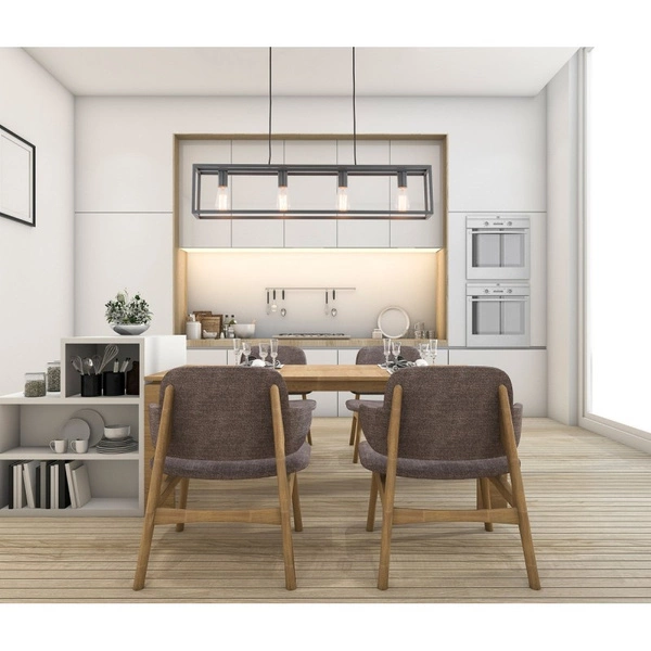 Lampa wisząca SIGALO dł. 98cm 4xE27 | chrom