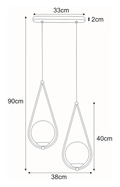 Lampa wisząca K-4771 z serii NEVE BLACK