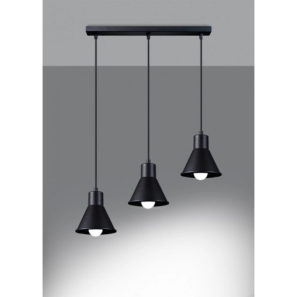 Lampa wisząca TALEJA 3 SL.0986 czarna 3xE27