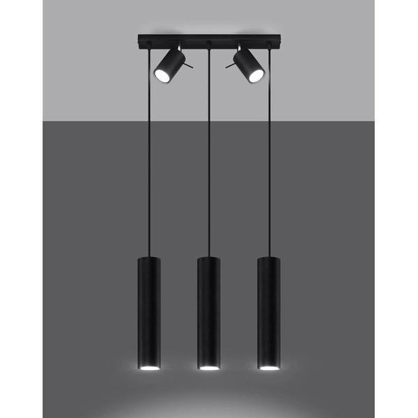 Lampa wisząca RING 3, SL.1099, czarna, 5x40W GU10