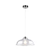 Lampa wisząca Molde 1xE27 maks. 60W chromowany metal/przezroczysty kabel PVC/przezroczyste szkło 9882028