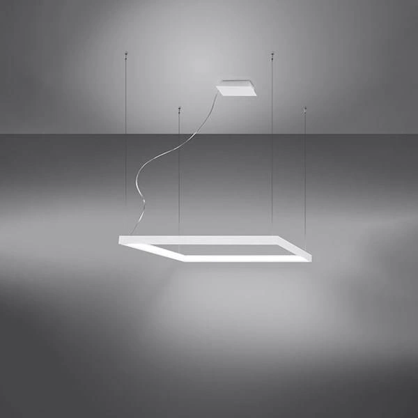 Lampa wisząca NELYA M, biała, 50W LED, barwa neutralna 4000K, TH.150