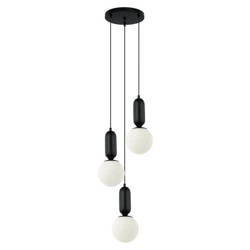 Lampa wisząca ALDEVA śr. 40cm 3xE27 | czarny