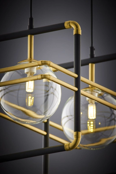 Nowoczesna Lampa wisząca FIORI wys. 115cm 2xG9 14W IP20 | Złoty