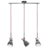 Lampa nad wyspę chrom AXE III czerwone 5445