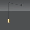 Lampa wisząca Emibig TRAKER 1 BL/GOLD 526/1