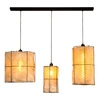 Lampa Wisząca Marinero 3xE27 Max.15W LED Czarny Metal/Czarny Kabel Tkaninowy/Beżowy Lniany Klosz 184119304