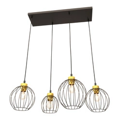 Lampa wisząca Emibig NANDO 4 BL GOLD 1368/4