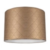 Abażur Cylinder E27 H35 Złoty Tkanina Syntetyczna A0951