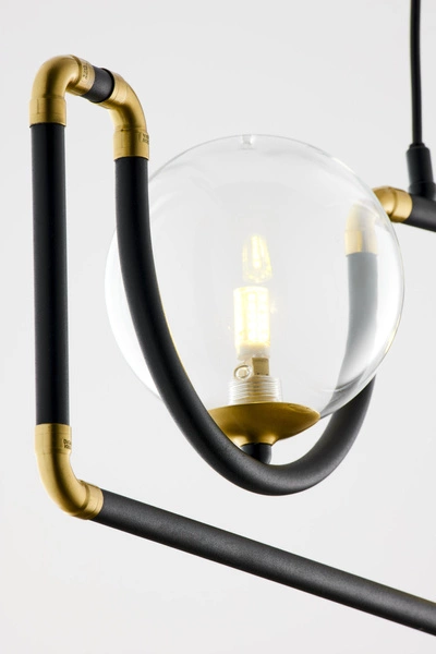 Nowoczesna Lampa wisząca HANZA wys. 30-100cm 3xG9 14W IP20 | Złoty