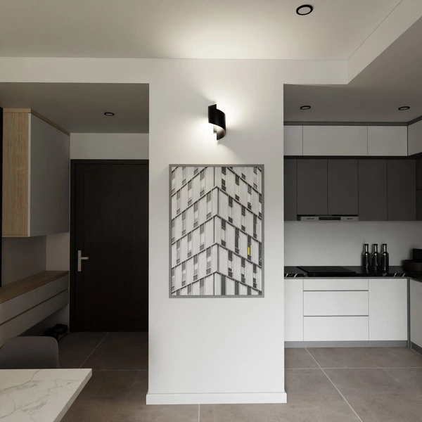 Kinkiet Emibig SPINER Czarny 920/2