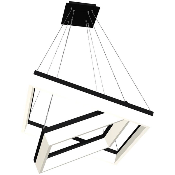 Lampa wisząca kwadraty NERO LED 61,5cm