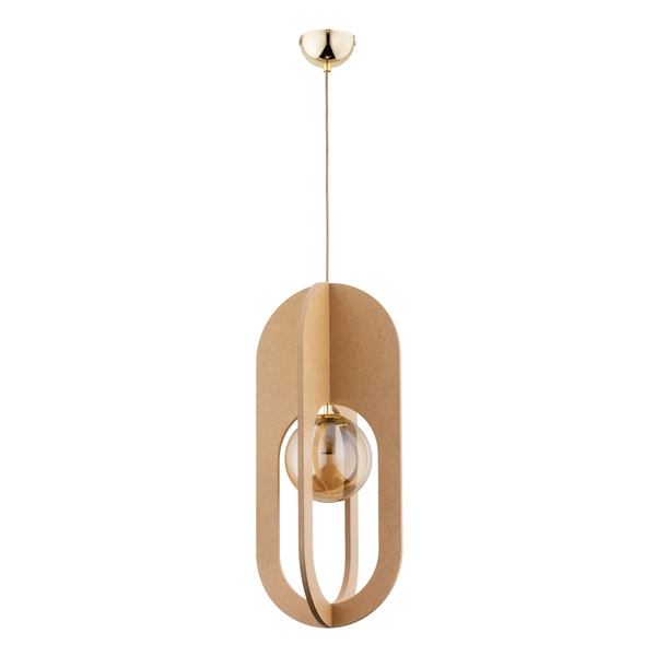 Lampa wisząca ALFA TERRA DREWNIANA 1xE14 26cm | 61261