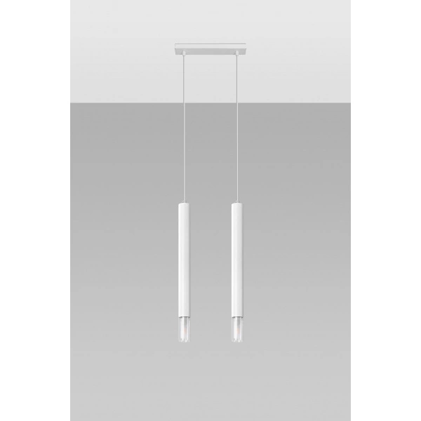 Lampa wisząca WEZYR 2 SL.0958 biała 2xG9