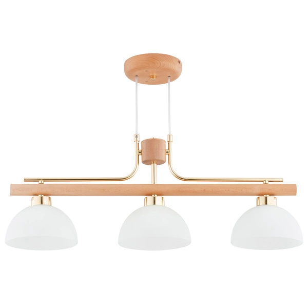 Lampa wisząca ALFA LESSI DREWNIANA 3xE27 72cm | 62530