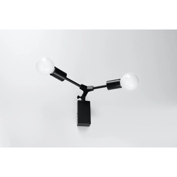 Kinkiet PLATO SL.0707 czarny 2xE27