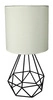 Lampa gabinetowa/stołowa/nocna GRAF 41-62925 czarno-biała 1x60W E27