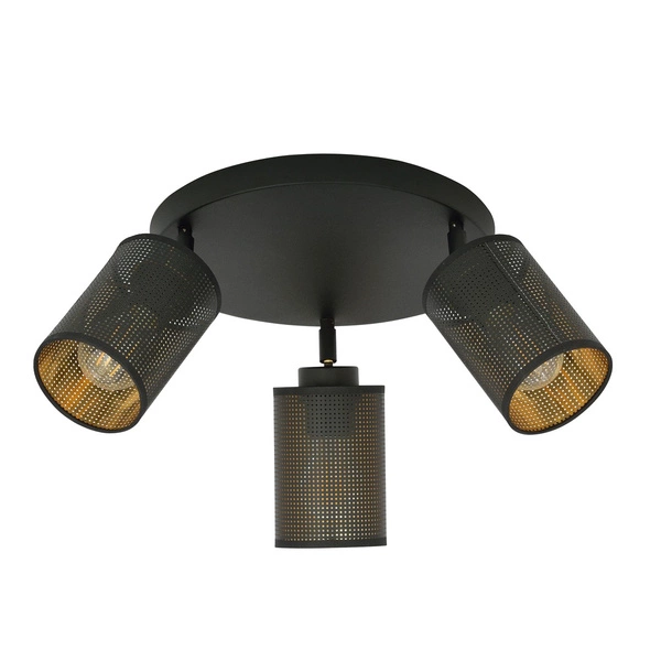 Lampa sufitowa Emibig BRONX 3 PREMIUM Czarny 1152/3PREM