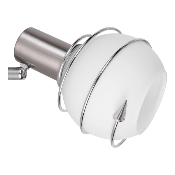 Kinkiet Daria 1xE14 Max.40W Metal Satin/Białe Szkło 2093127